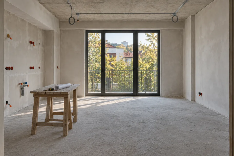 Engineering & preparation · Archi Isani — Warm oak · 78 m²