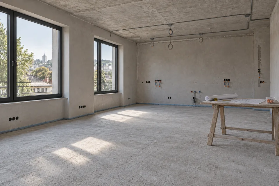 Engineering & preparation · Archi Isani — Graphite & light · 86 m²