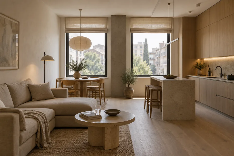 Greenhill Residence — ქვა და სელი · 68 m²