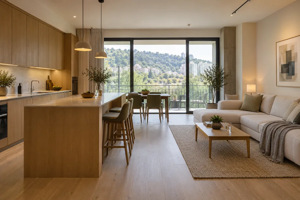 VR Krtsanisi Resort Residence — Warm oak · 85 m²