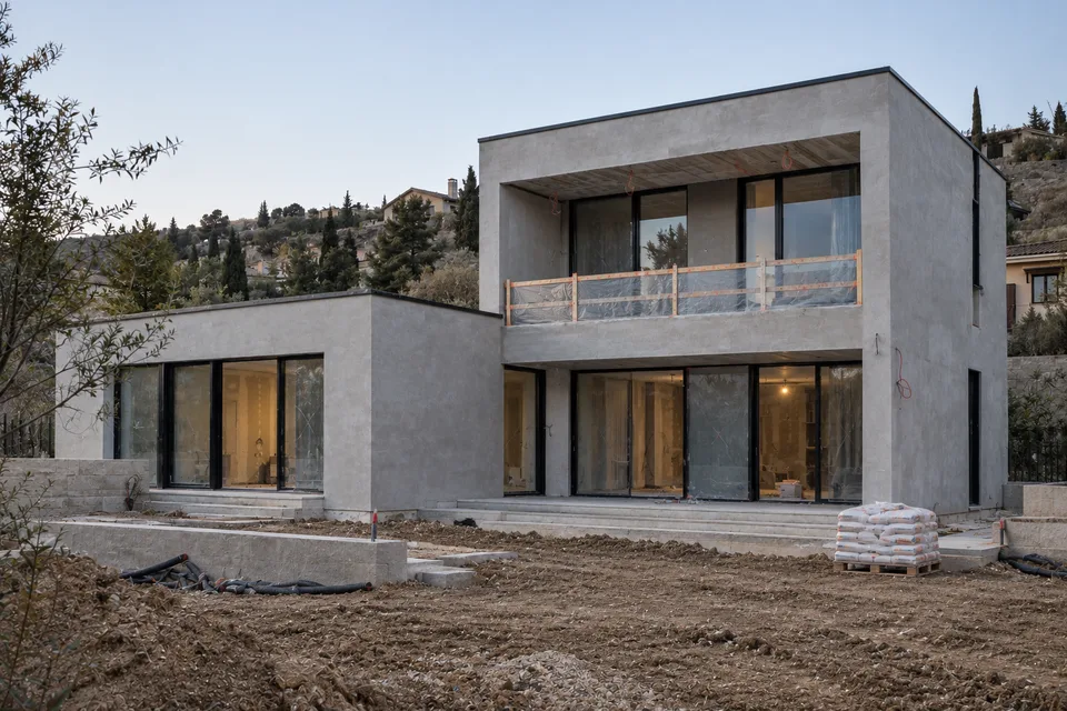מעטפת ומערכות · Lisi Green Town — וילה עם מרפסת · 260 m²